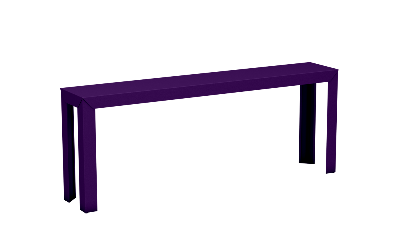 Console rectangulaire en aluminium 195cm Zef - MATIERE GRISE - La Maison MilanaiseUltra Violet 172Droits