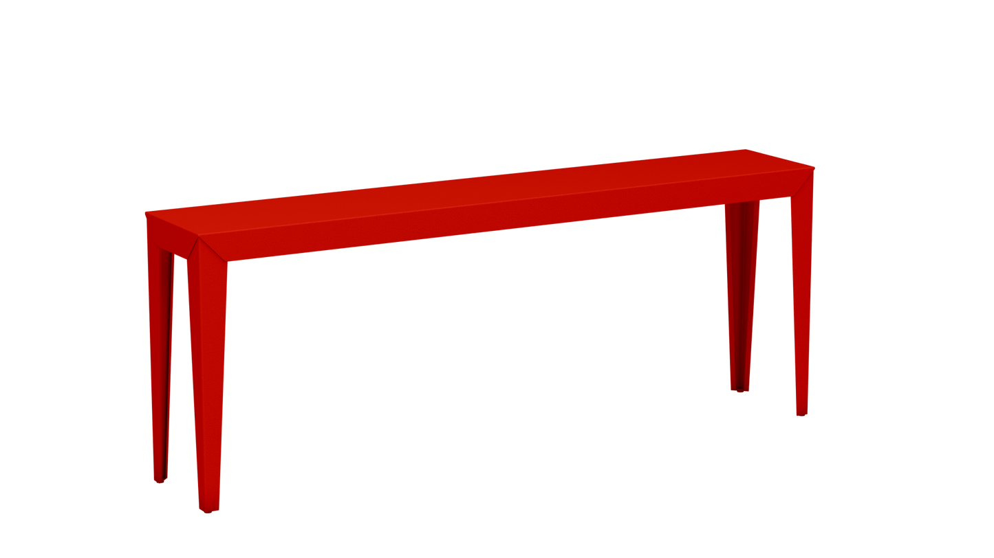 Console rectangulaire en aluminium 195cm Zef - MATIERE GRISE - La Maison MilanaiseCorail 032Fuselés