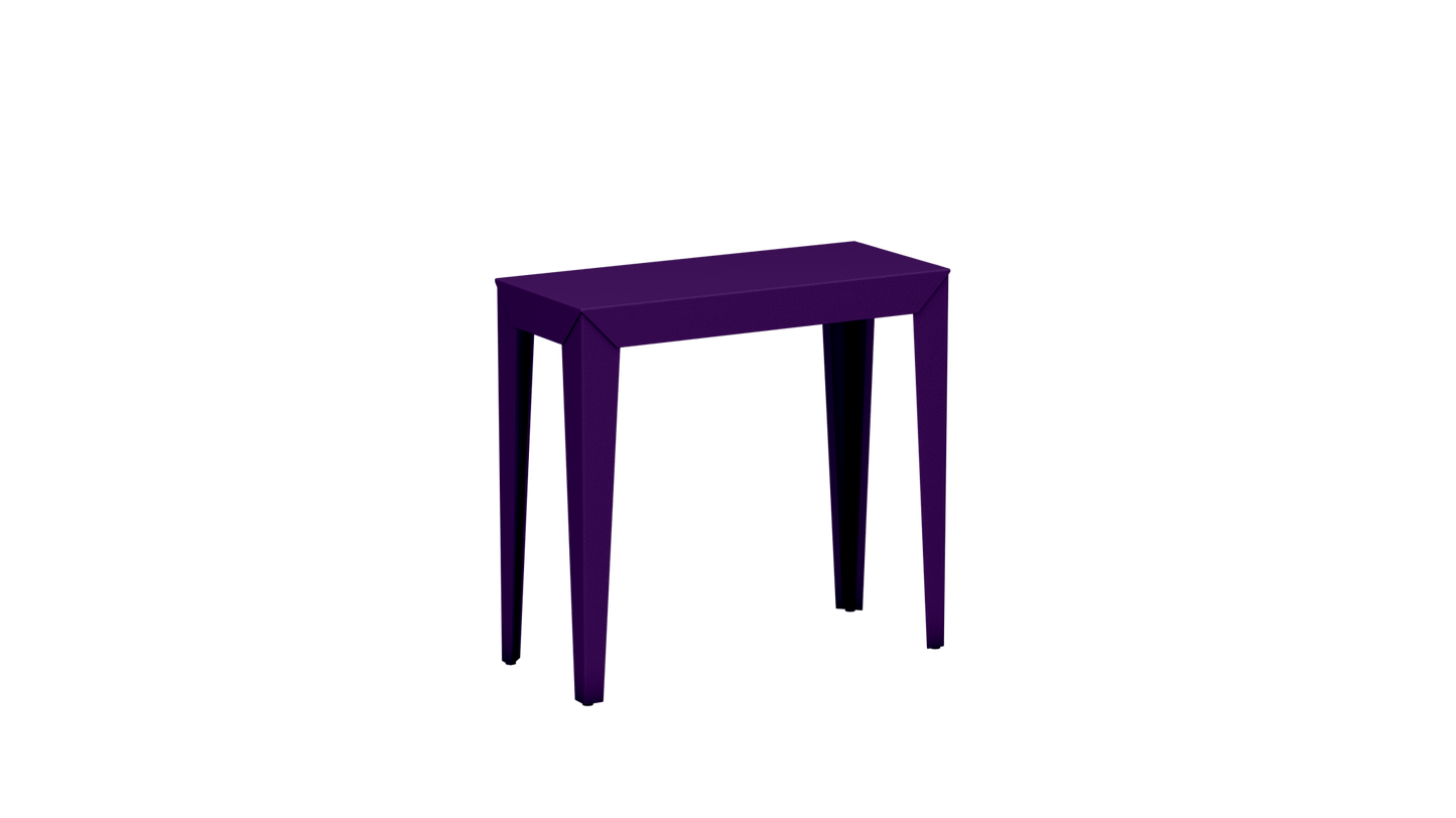 Console rectangulaire en aluminium 80cm Zef - MATIERE GRISE - La Maison MilanaiseCONSOLEZEF80X35x75intUltra Violet 172Fuselés