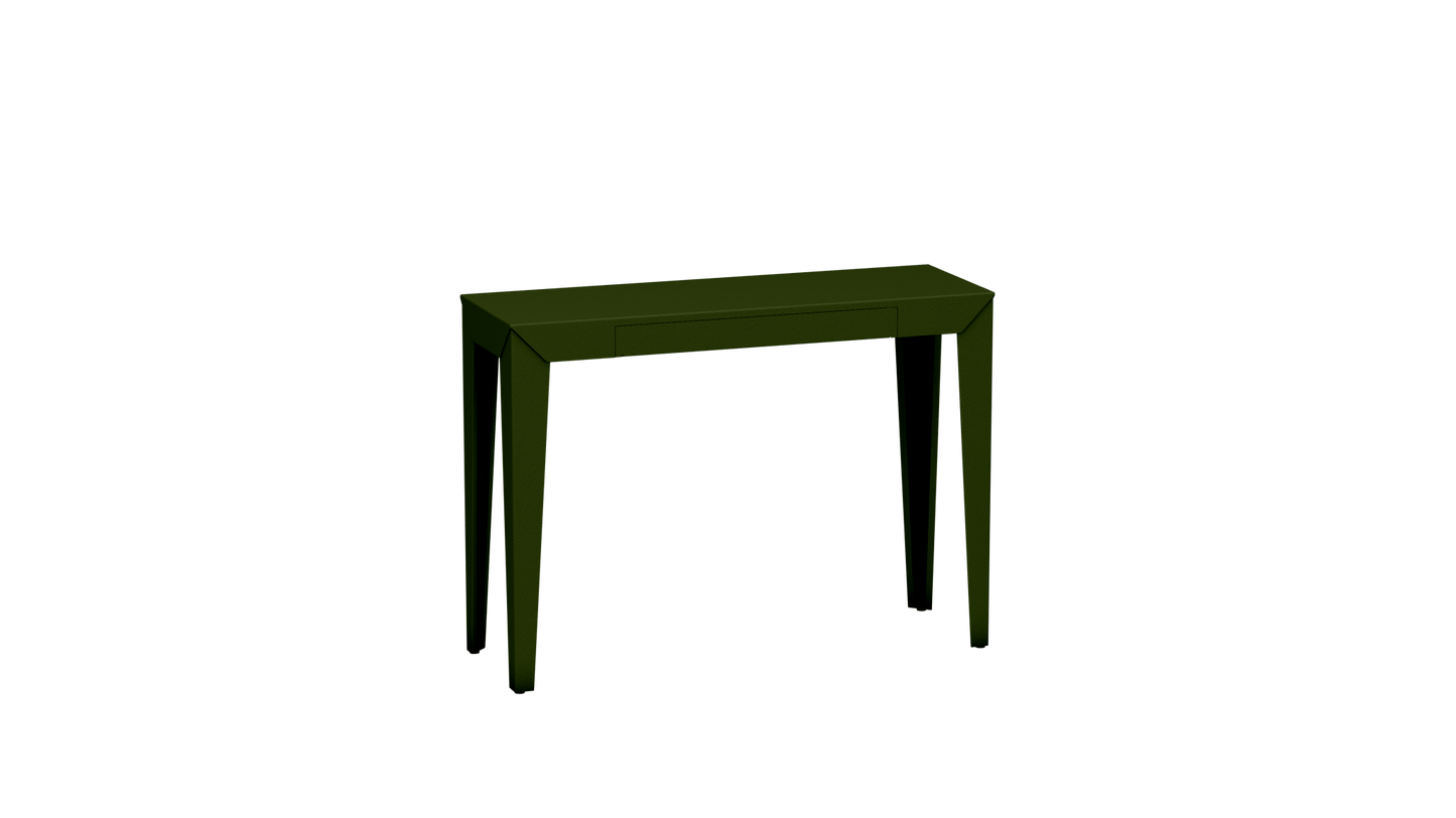Console rectangulaire en métal avec tiroir 103cm Zef - MATIERE GRISE - La Maison MilanaiseKaki 122Fuselés