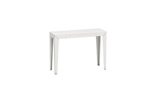 Console rectangulaire en métal avec tiroir 103cm Zef - MATIERE GRISE - La Maison MilanaiseBlanc 001Fuselés