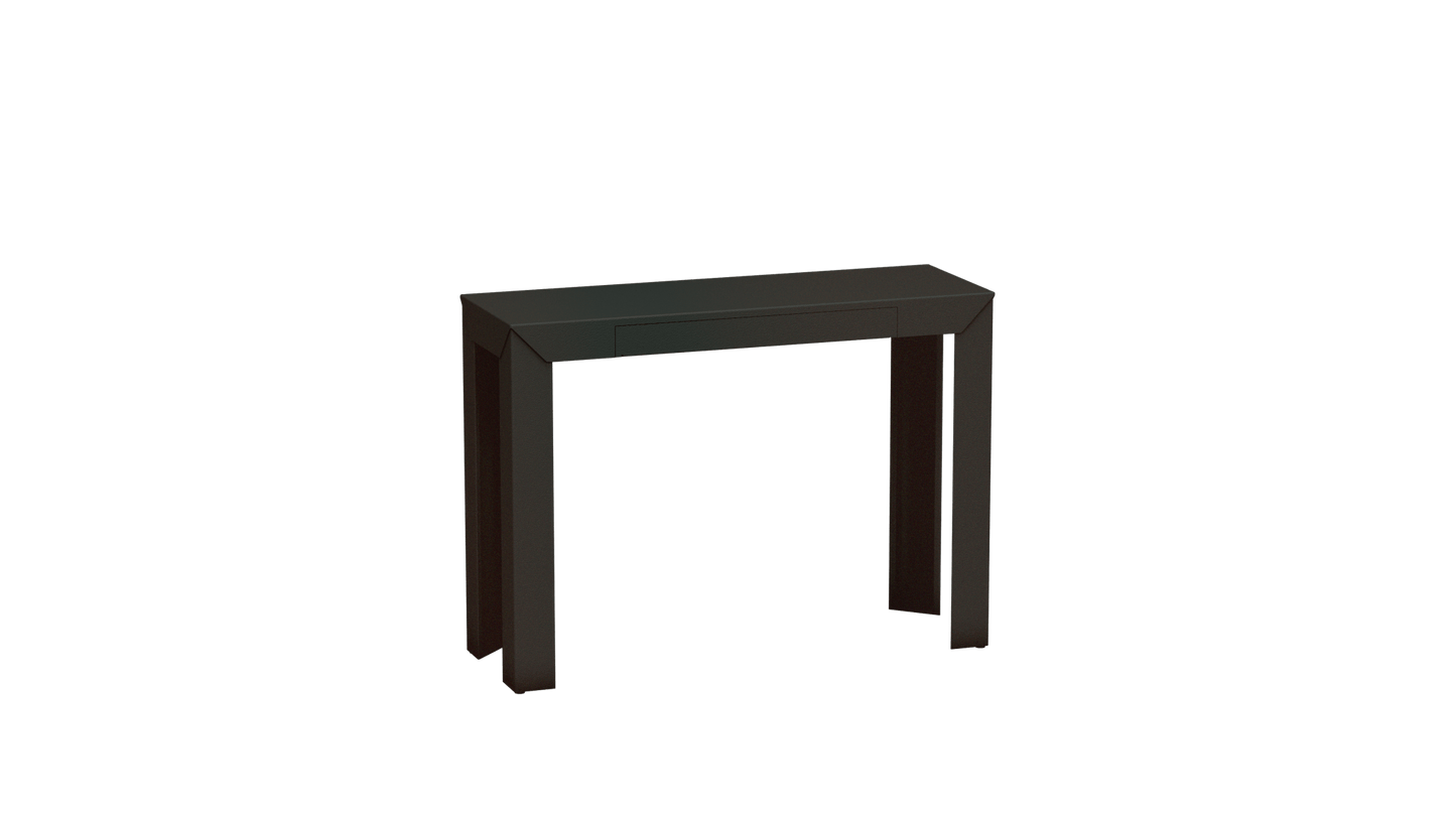 Console rectangulaire en métal avec tiroir 103cm Zef - MATIERE GRISE - La Maison MilanaiseWinners 223Droits