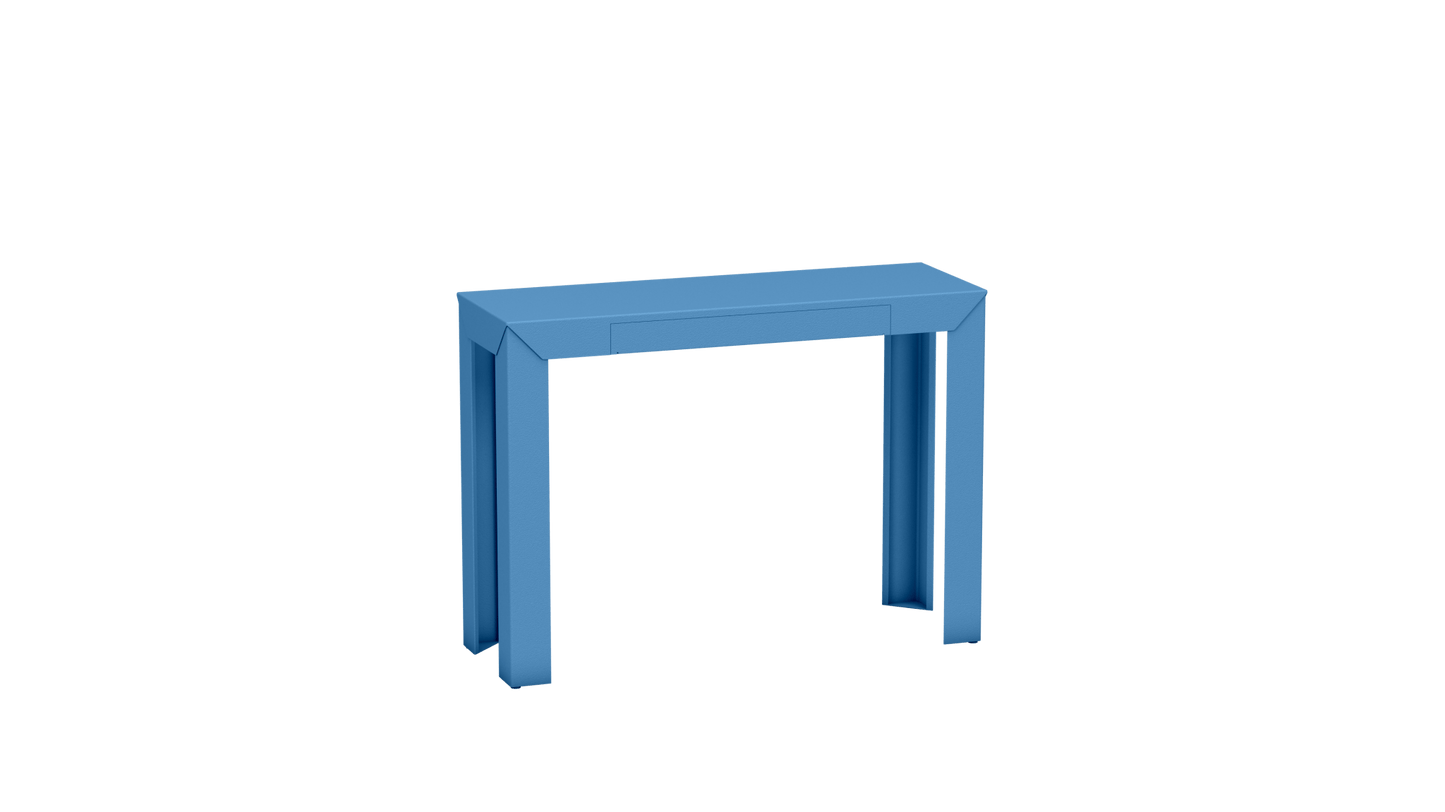 Console rectangulaire en métal avec tiroir 103cm Zef - MATIERE GRISE - La Maison MilanaiseAzur 111Droits