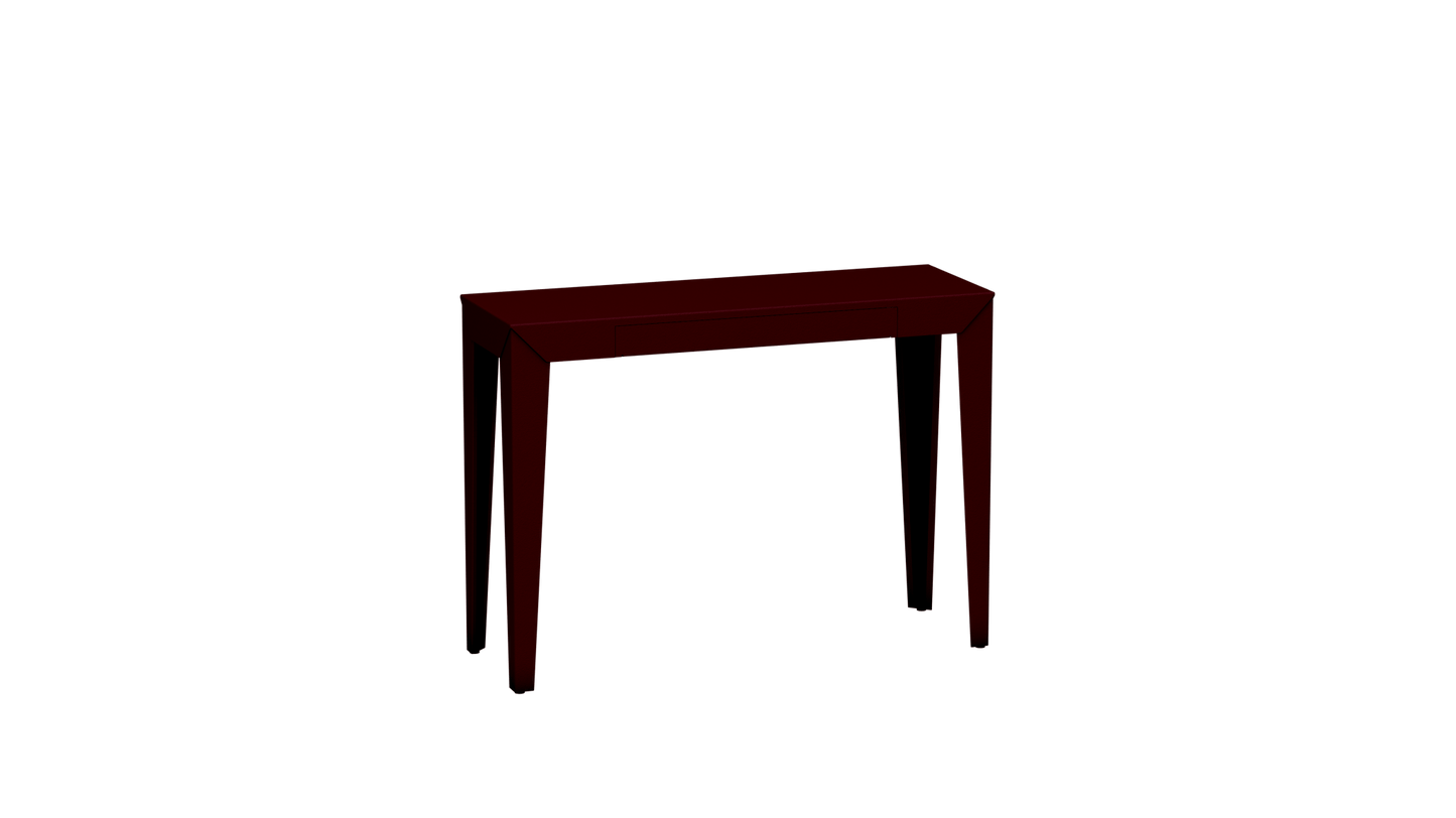 Console rectangulaire en métal avec tiroir 103cm Zef - MATIERE GRISE - La Maison MilanaiseBourgogne 153Fuselés