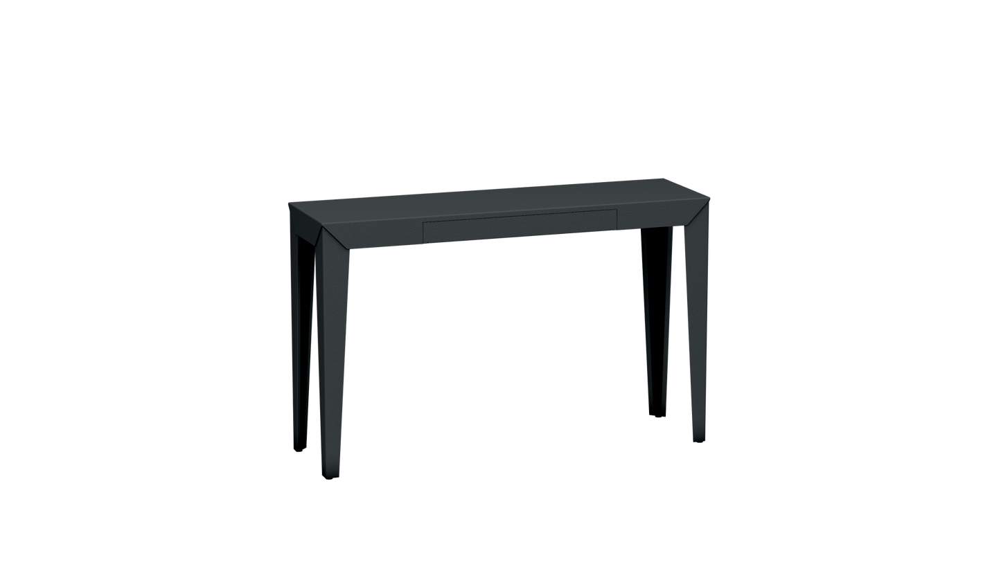 Console rectangulaire en métal avec tiroir 120cm Zef - MATIERE GRISE - La Maison MilanaiseAnthracite 222Fuselés