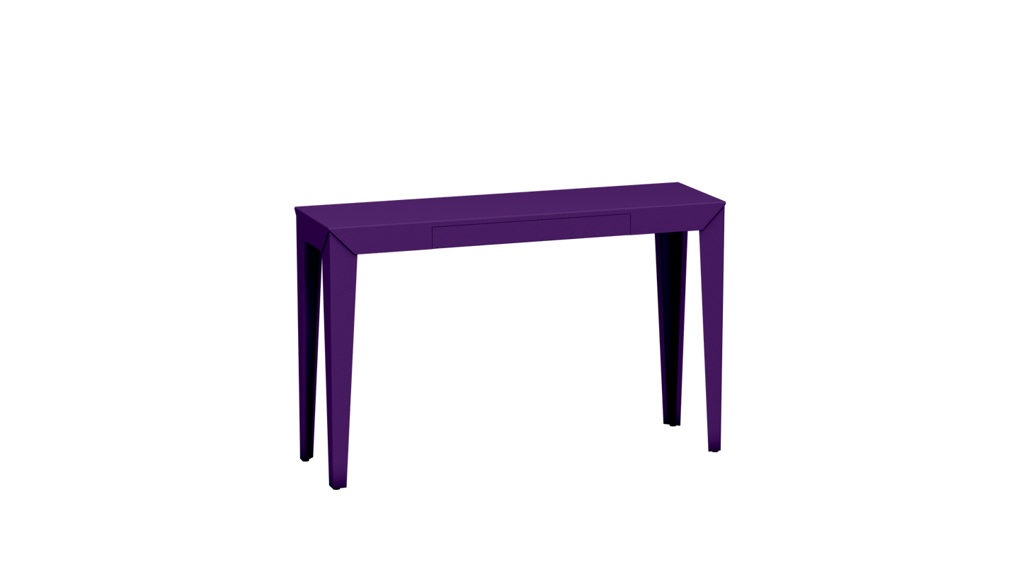 Console rectangulaire en métal avec tiroir 120cm Zef - MATIERE GRISE - La Maison MilanaiseUltra Violet 172Fuselés