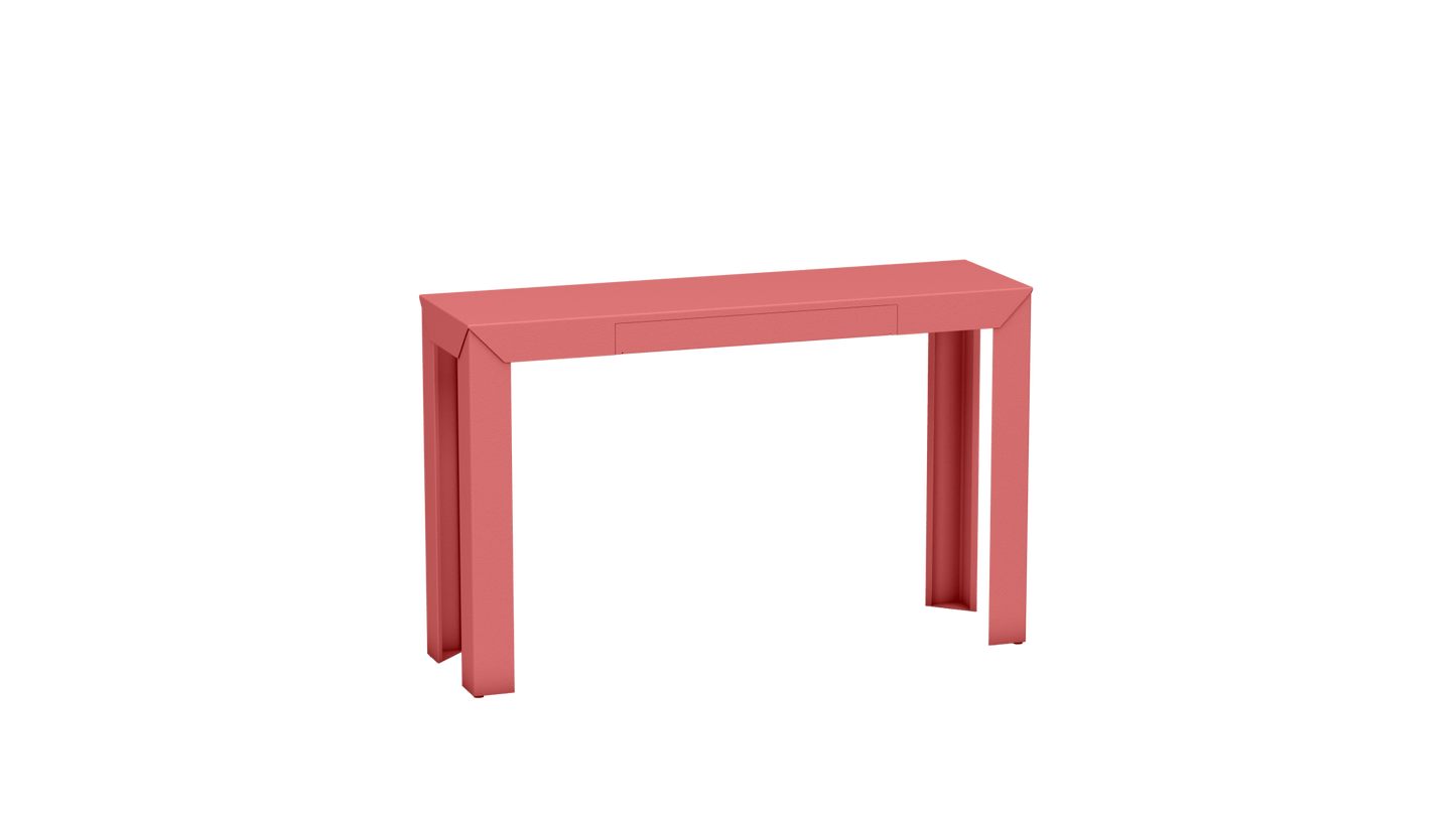 Console rectangulaire en métal avec tiroir 120cm Zef - MATIERE GRISE - La Maison MilanaisePink Lady 163Droits