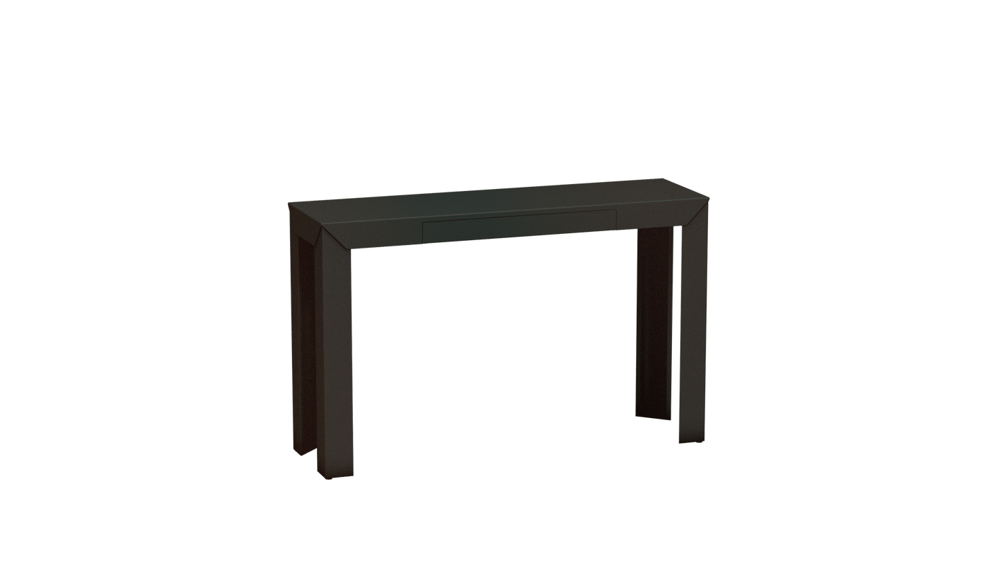 Console rectangulaire en métal avec tiroir 120cm Zef - MATIERE GRISE - La Maison MilanaiseWinners 223Droits
