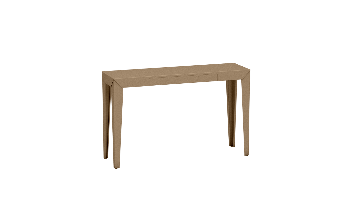 Console rectangulaire en métal avec tiroir 120cm Zef - MATIERE GRISE - La Maison MilanaiseSable 018Fuselés