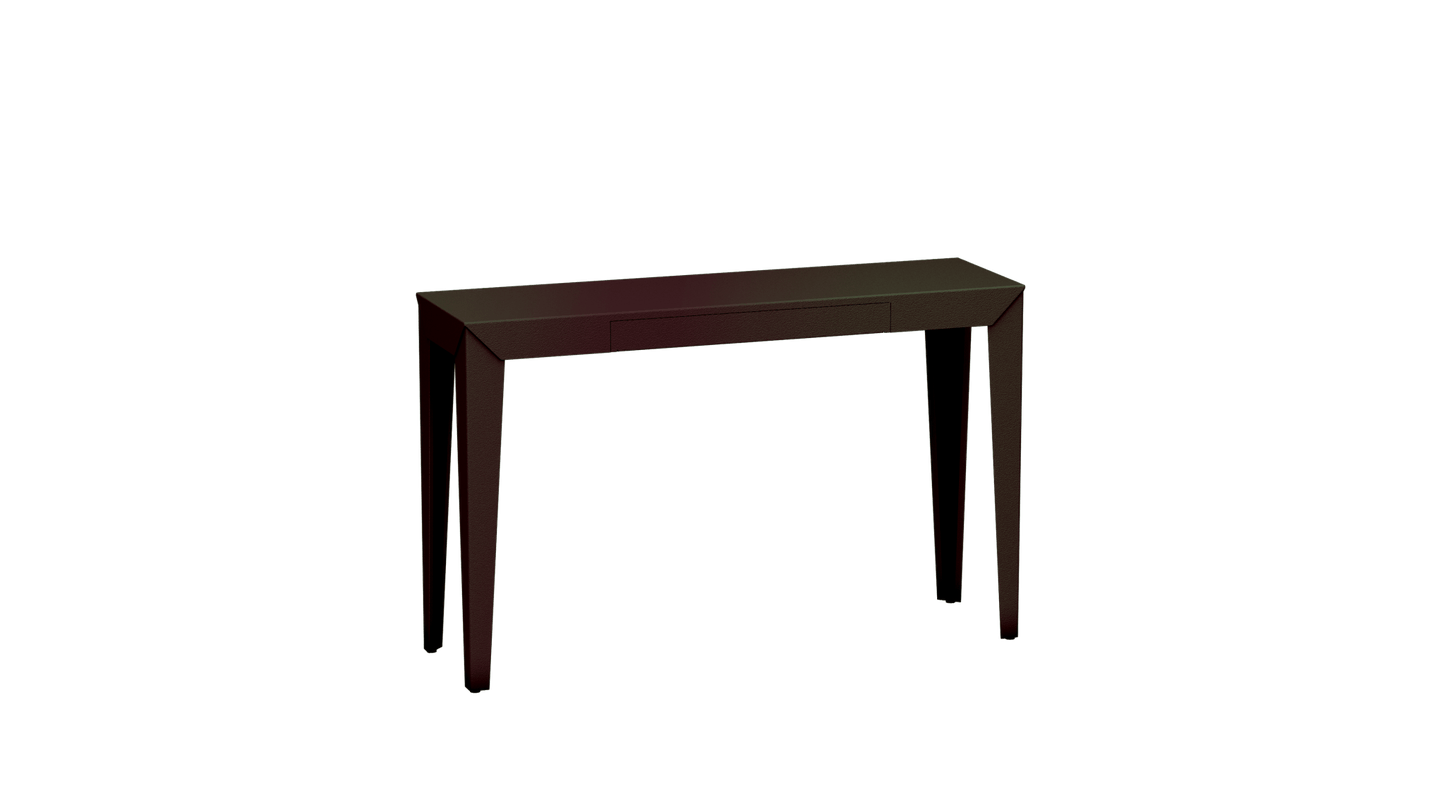 Console rectangulaire en métal avec tiroir 120cm Zef - MATIERE GRISE - La Maison MilanaiseViolet de Mars 171Fuselés