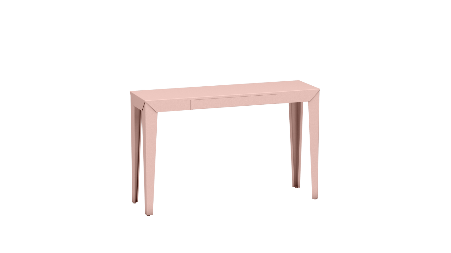 Console rectangulaire en métal avec tiroir 120cm Zef - MATIERE GRISE - La Maison MilanaiseBaby pink 162Fuselés