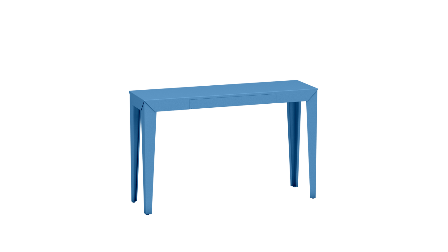 Console rectangulaire en métal avec tiroir 120cm Zef - MATIERE GRISE - La Maison MilanaiseAzur 111Fuselés