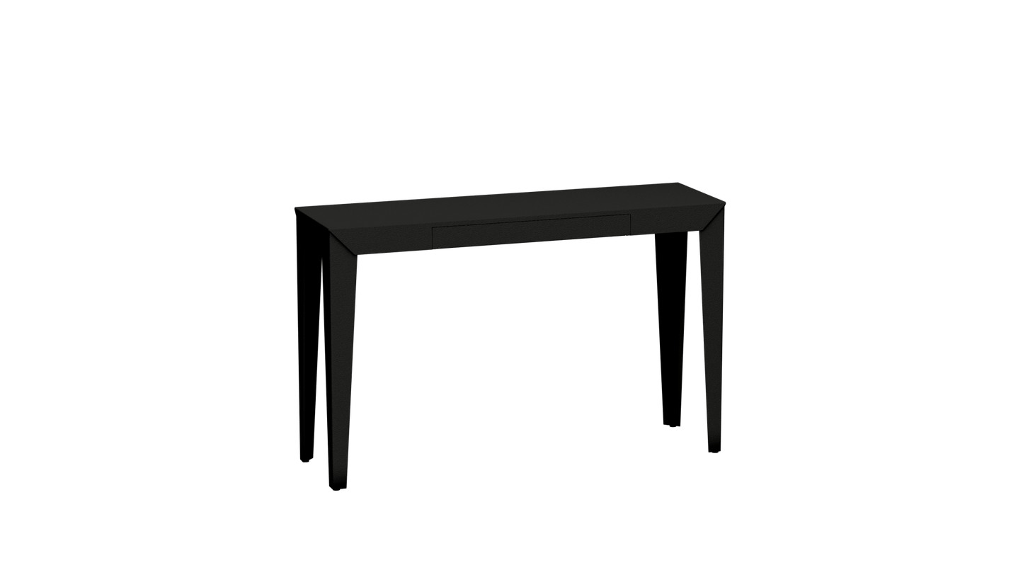 Console rectangulaire en métal avec tiroir 120cm Zef - MATIERE GRISE - La Maison MilanaiseNoir mat 031Fuselés