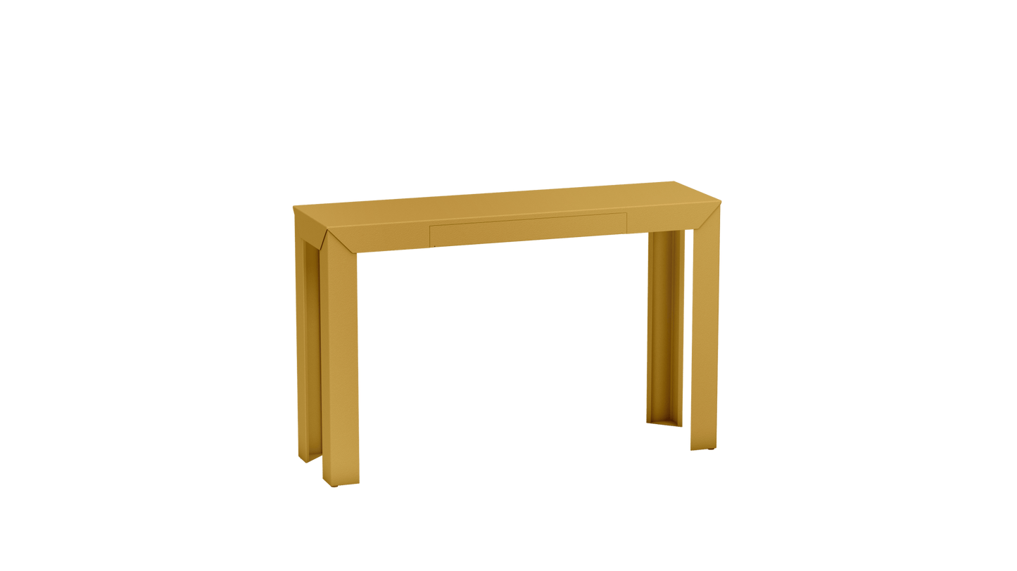 Console rectangulaire en métal avec tiroir 120cm Zef - MATIERE GRISE - La Maison MilanaiseLaiton 230Droits