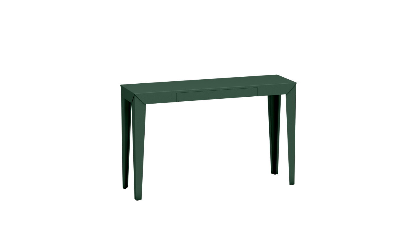 Console rectangulaire en métal avec tiroir 120cm Zef - MATIERE GRISE - La Maison MilanaiseOlive 121Fuselés