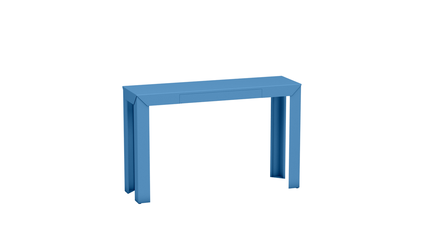 Console rectangulaire en métal avec tiroir 120cm Zef - MATIERE GRISE - La Maison MilanaiseAzur 111Droits