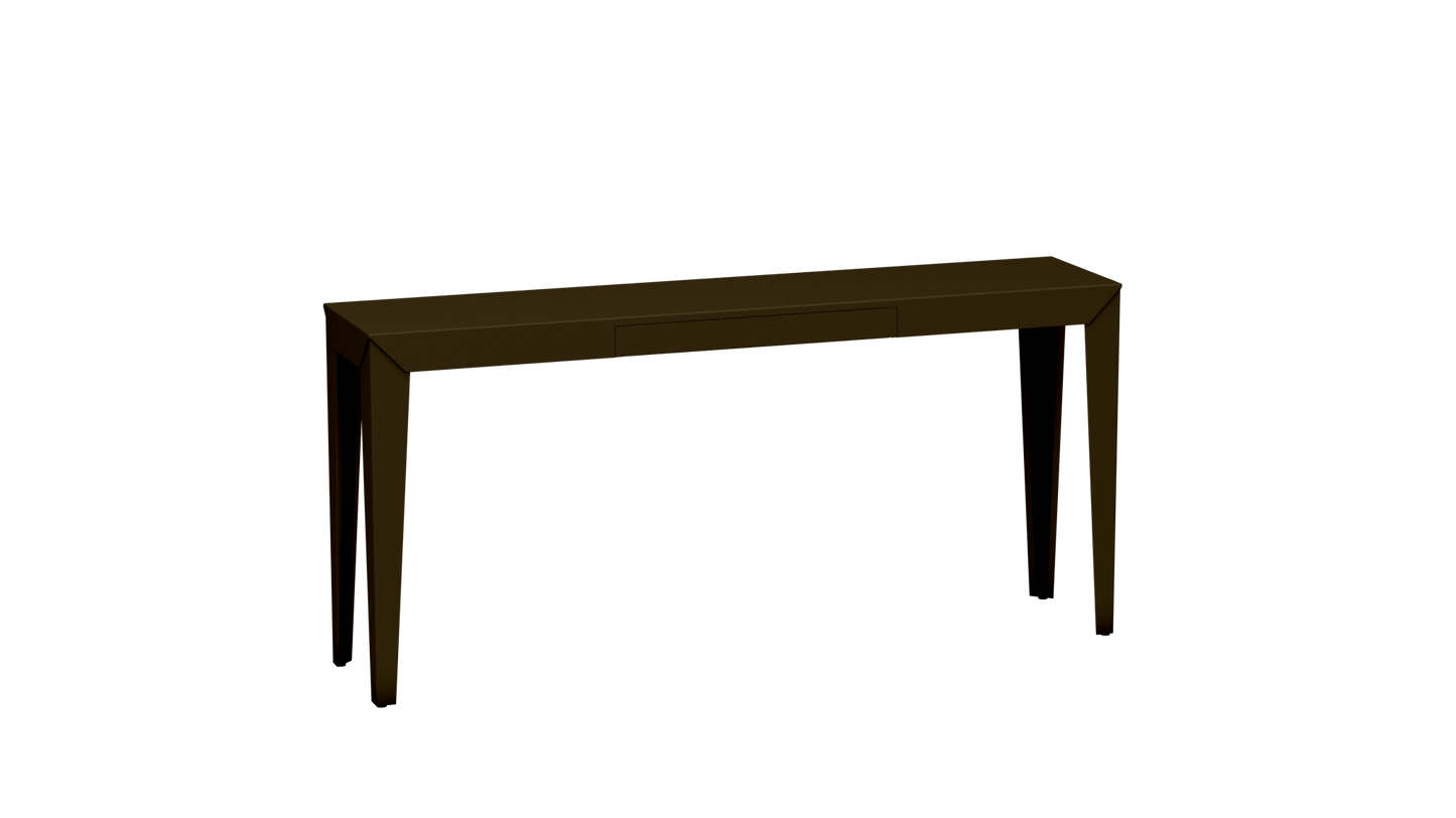 Console rectangulaire en métal avec tiroir 160cm Zef - MATIERE GRISE - La Maison MilanaiseBronze 181Fuselés