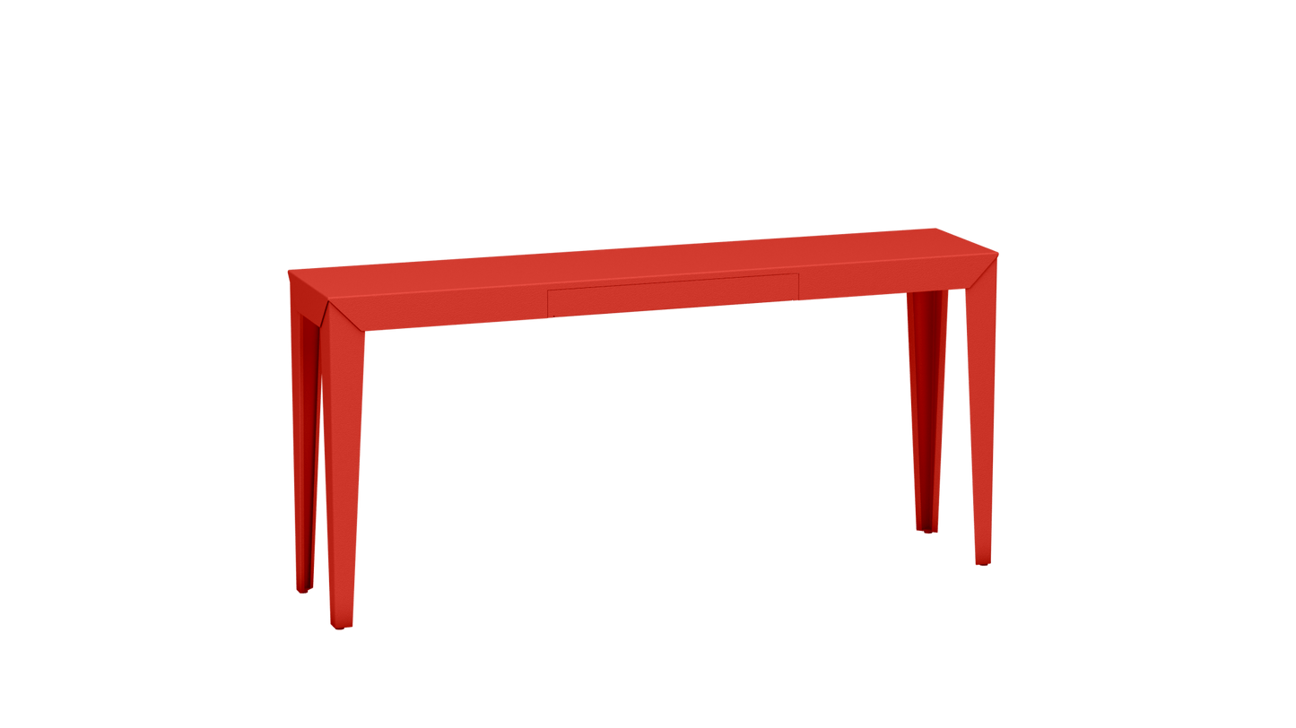 Console rectangulaire en métal avec tiroir 160cm Zef - MATIERE GRISE - La Maison MilanaisePêche 143Fuselés