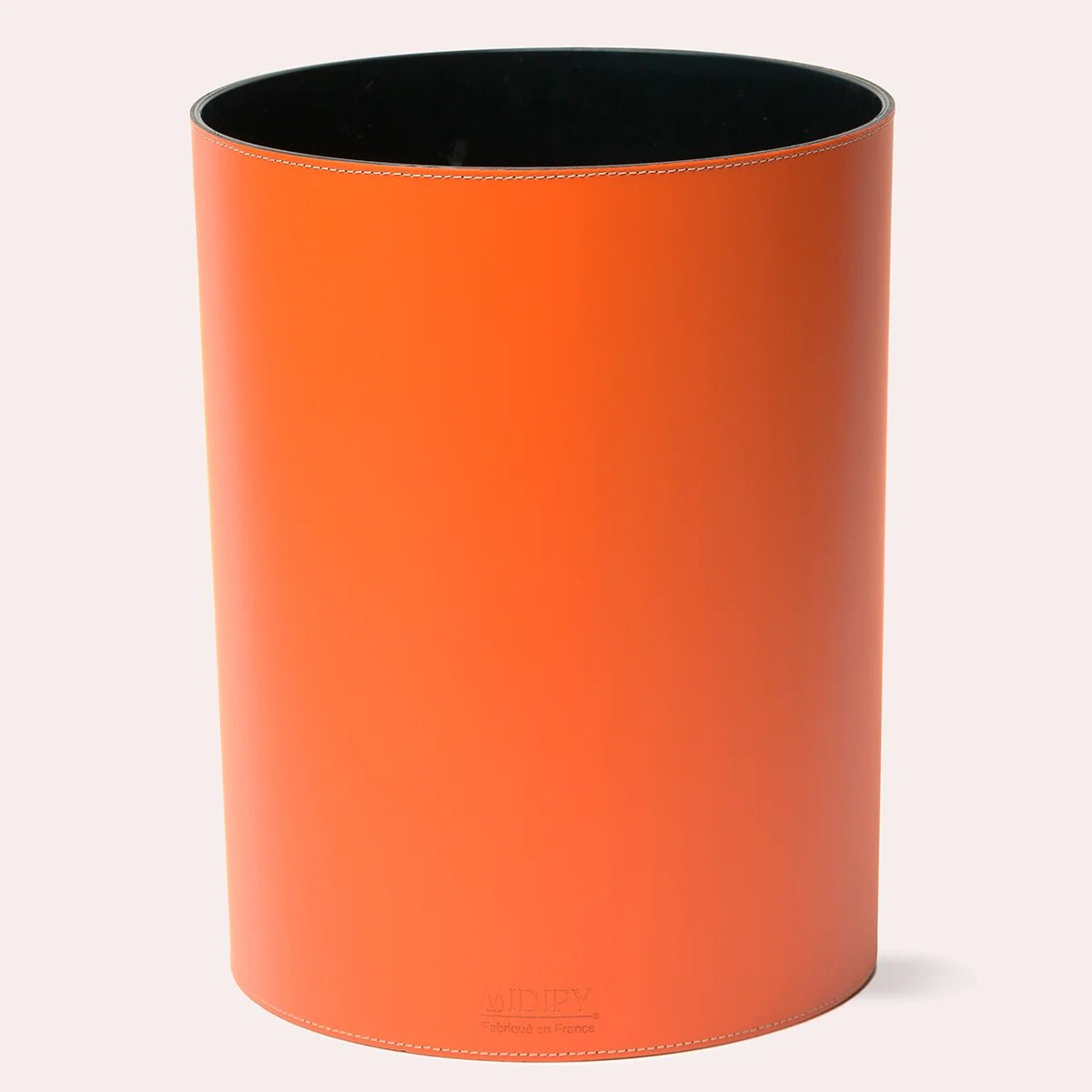 Corbeille à papier en cuir Lavandou - MIDIPY - La Maison MilanaiseCORBEILLEPAPIERLAVANDOU - 5Tangerine
