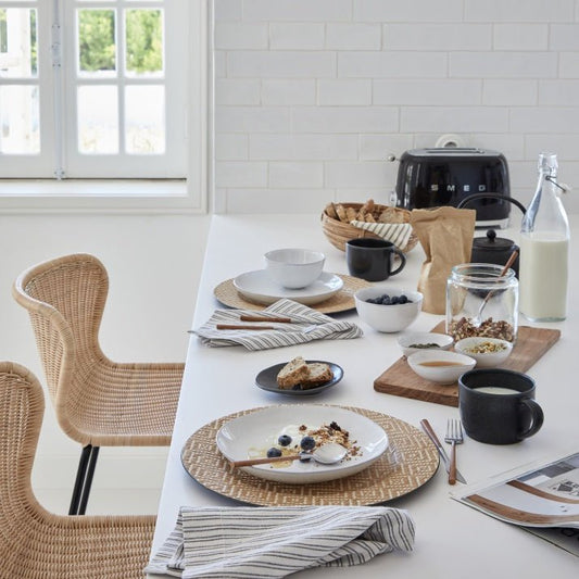 Coupelles ovales en grés fin Livia, lot de 6 - COSTA NOVA - La Maison MilanaiseGOS162LIVIABBlanc