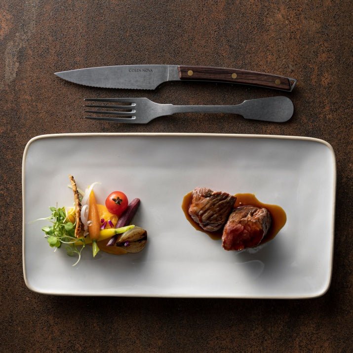 Couteaux à steak en inox et bois de rose, lot de 6 - COSTA NOVA - La Maison MilanaiseC20586STEAK