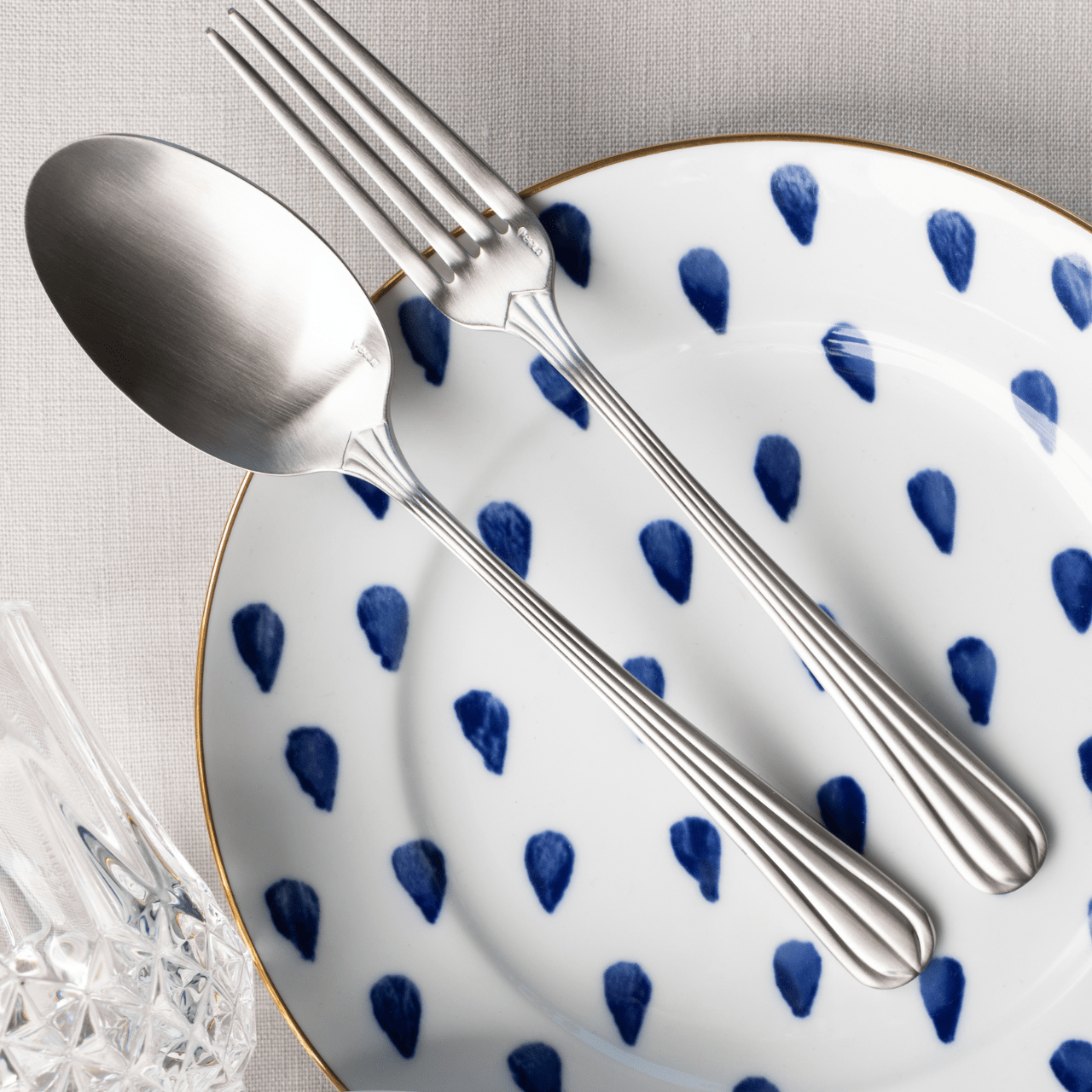 Couverts DUO en acier inox 18/10 – Élégance artisanale par BELO INOX - La Maison MilanaiseDUO - 4Brossé24 Pièces