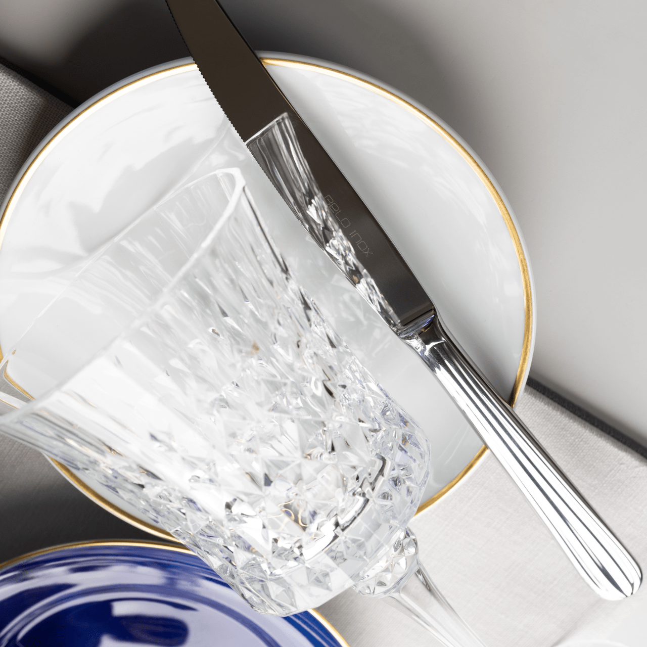 Couverts DUO en acier inox 18/10 – Élégance artisanale par BELO INOX - La Maison MilanaiseDUO - 1Poli Miroir24 Pièces