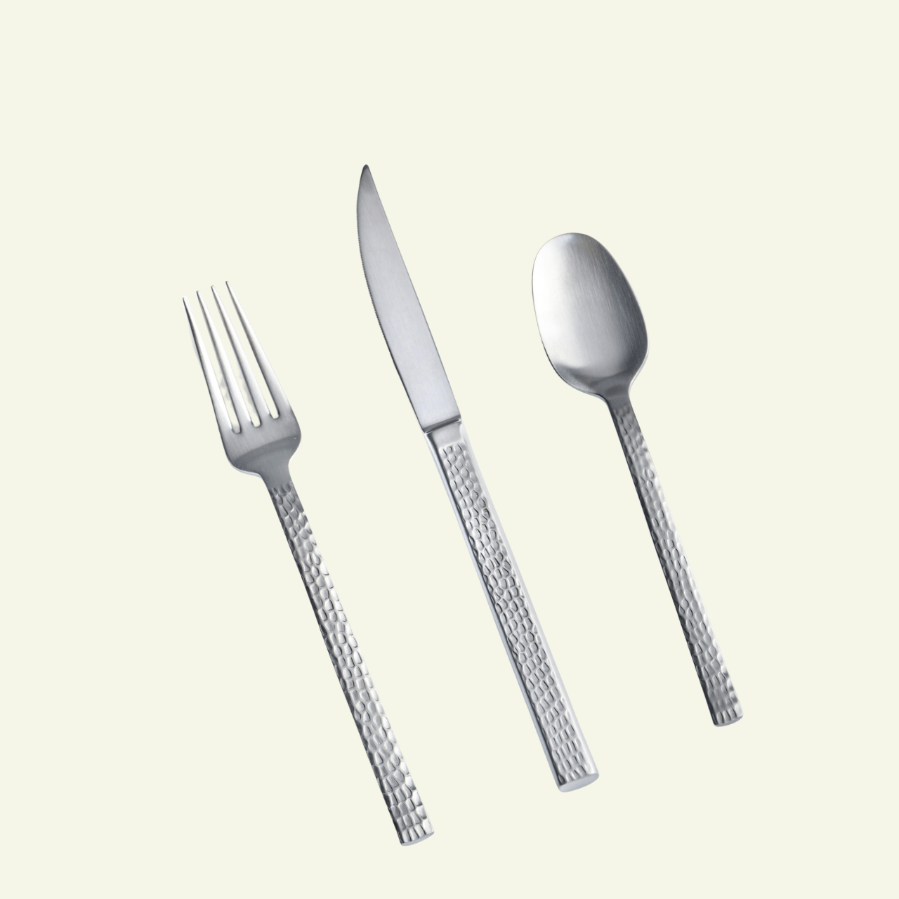 Couverts en inox 18/10 Design texturé et raffiné SKIN - Belo Inox - La Maison MilanaiseSKIN - 4Brossé24 Pièces