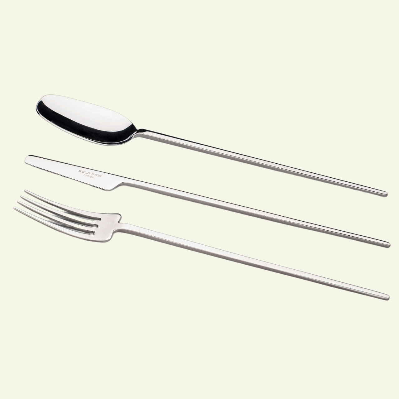 Couverts TWO en inox 18/10 – Design épuré et finitions haut de gamme - BELO INOX - La Maison MilanaiseTWO - 1Poli Miroir24 Pièces