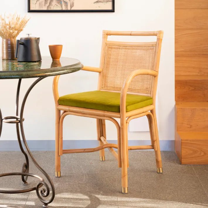 Fauteuil de table RIVIERA – Élégance naturelle & confort raffiné - KOK MAISON - La Maison Milanaise462RIVIERA - 6Noir