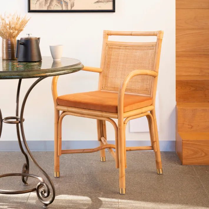 Fauteuil de table RIVIERA – Élégance naturelle & confort raffiné - KOK MAISON - La Maison Milanaise462RIVIERA - 6Noir