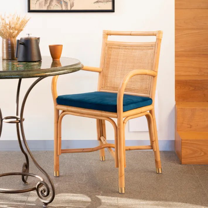 Fauteuil de table RIVIERA – Élégance naturelle & confort raffiné - KOK MAISON - La Maison Milanaise462RIVIERA - 6Noir