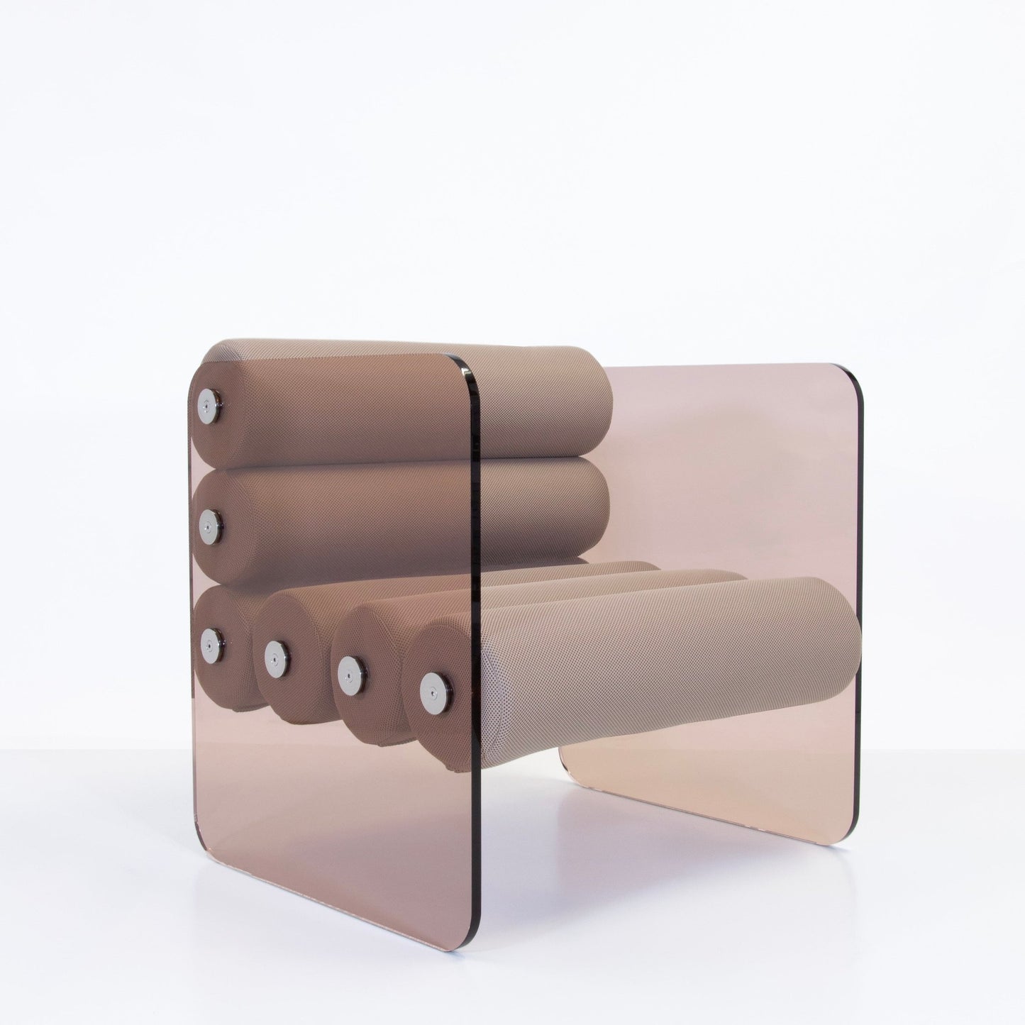 Fauteuil en altuglas et boudin en mousse alvéolaire MW01 - KUUMO DESIGN - La Maison MilanaiseMW01KUUMO - 1Taupe