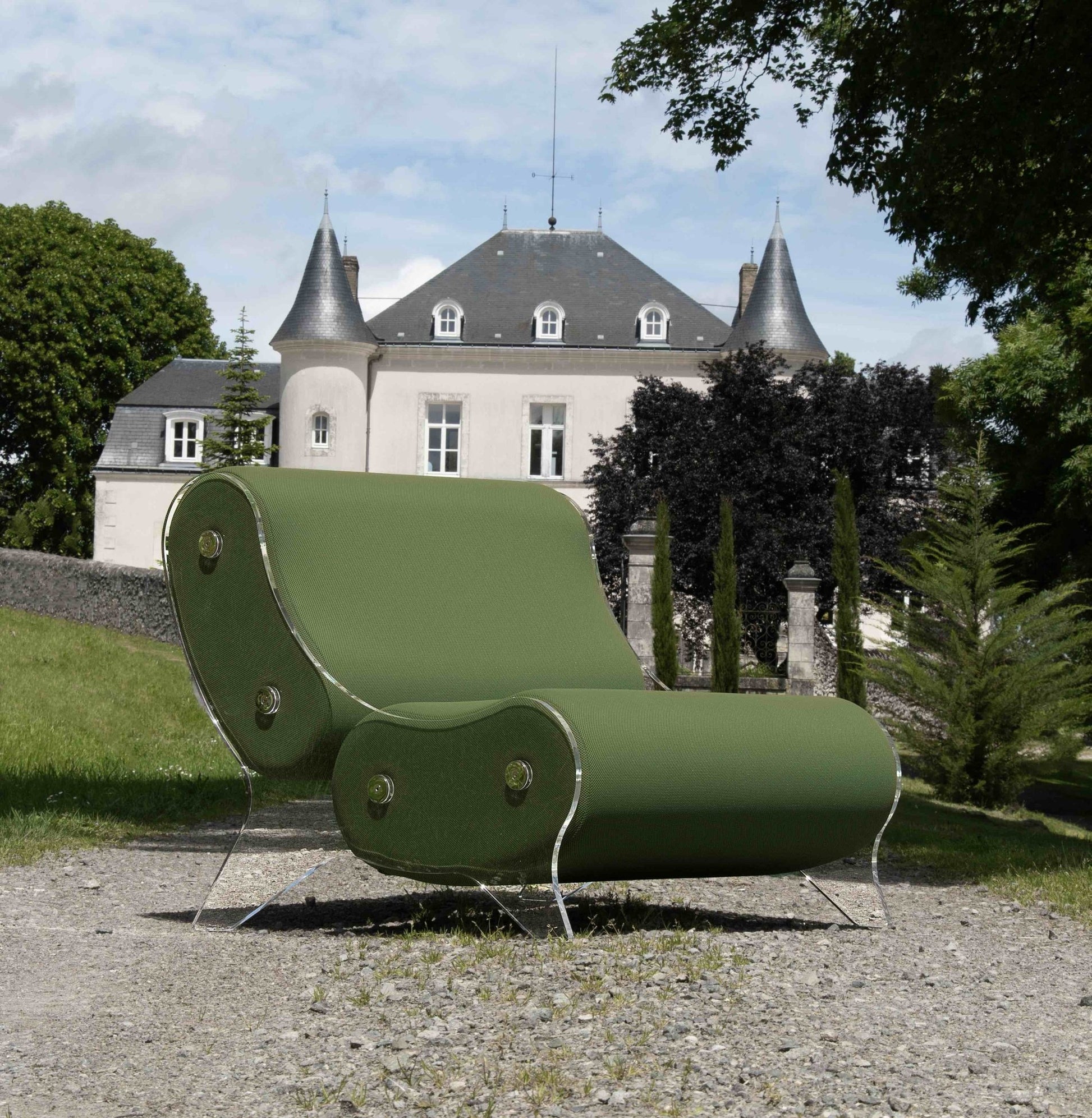 Fauteuil en altuglas et mousse alvéolaire - KUUMO DESIGN - La Maison MilanaiseMW06 - SP - 2Blanc