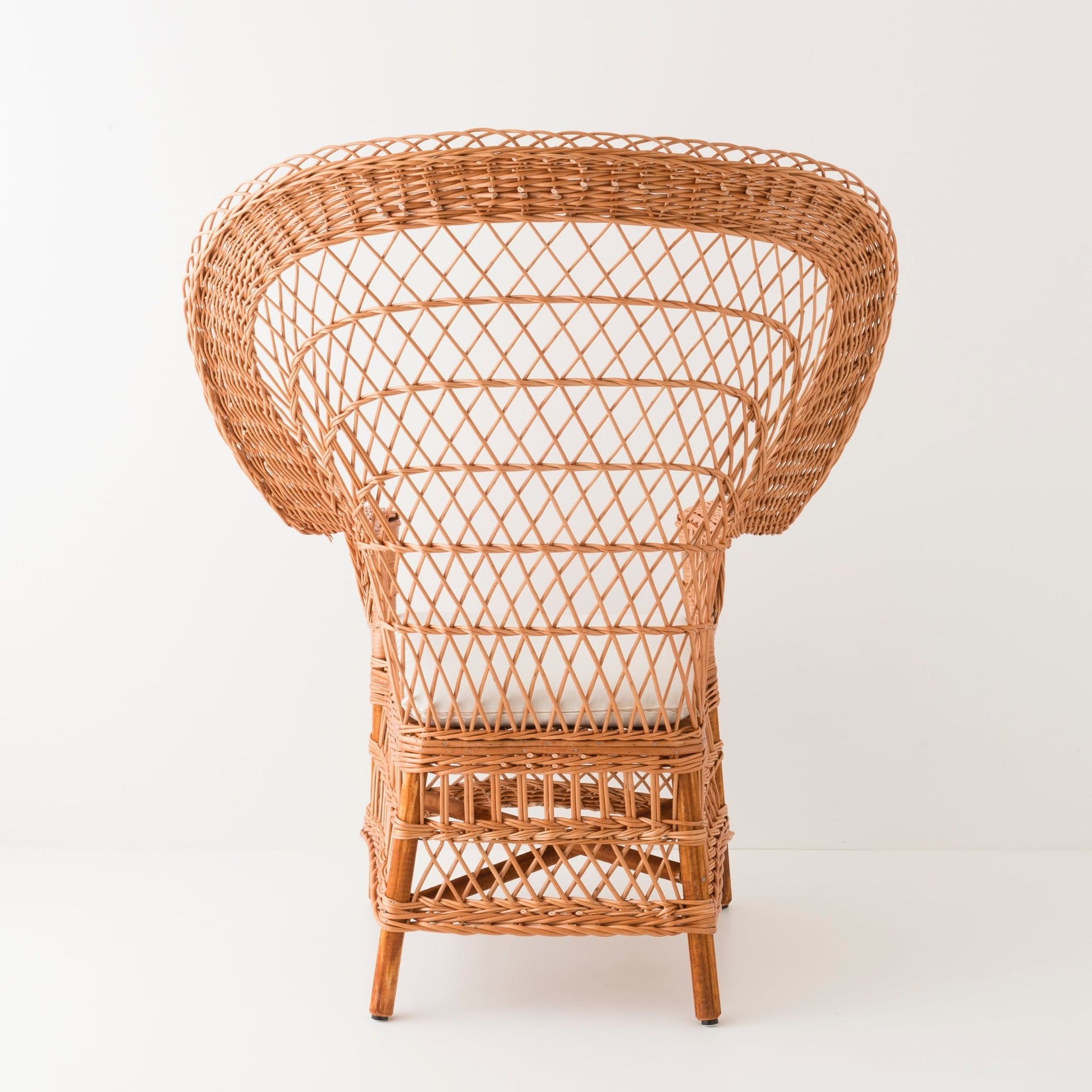Fauteuil en osier EVENTAIL – KOK MAISON - La Maison MilanaiseEVENTAIL - 4naturelAvec coussin
