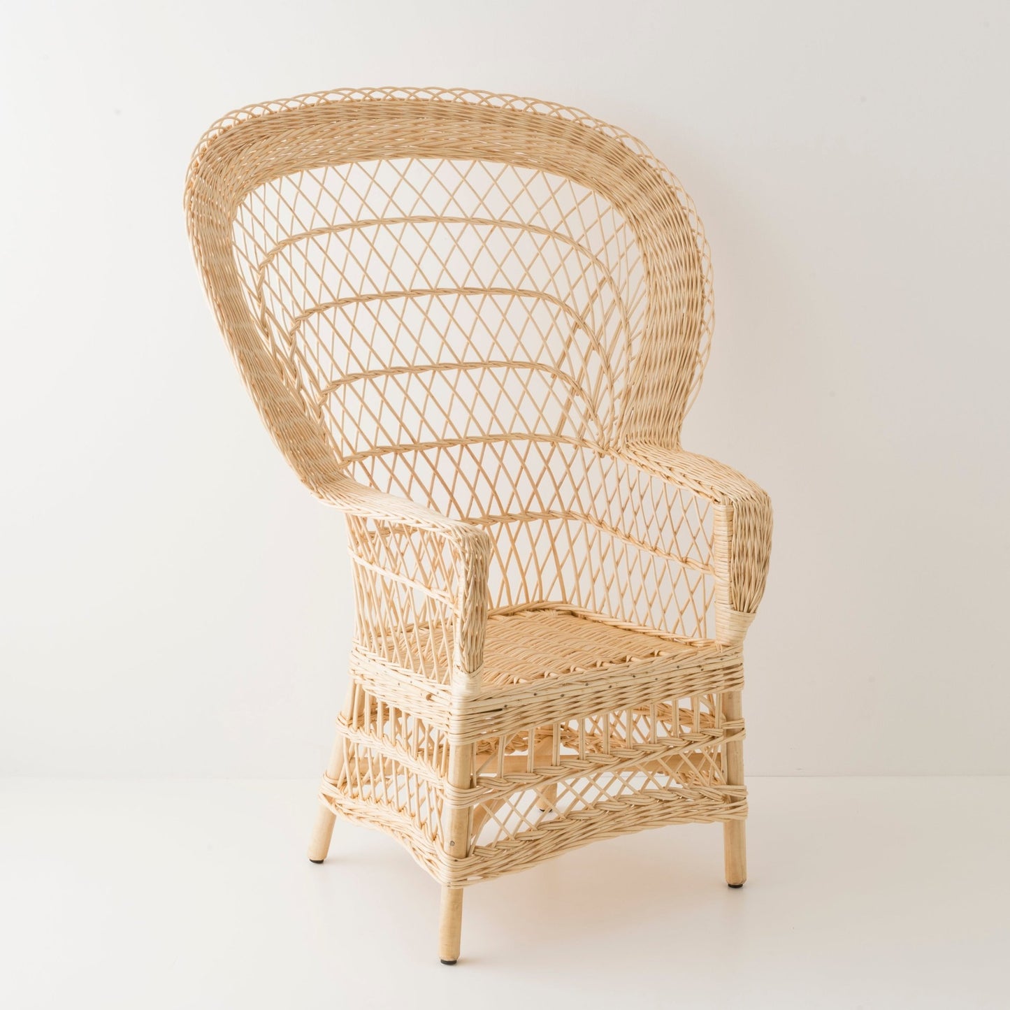 Fauteuil en osier EVENTAIL – KOK MAISON - La Maison MilanaiseEVENTAIL - 1BlancSans coussin