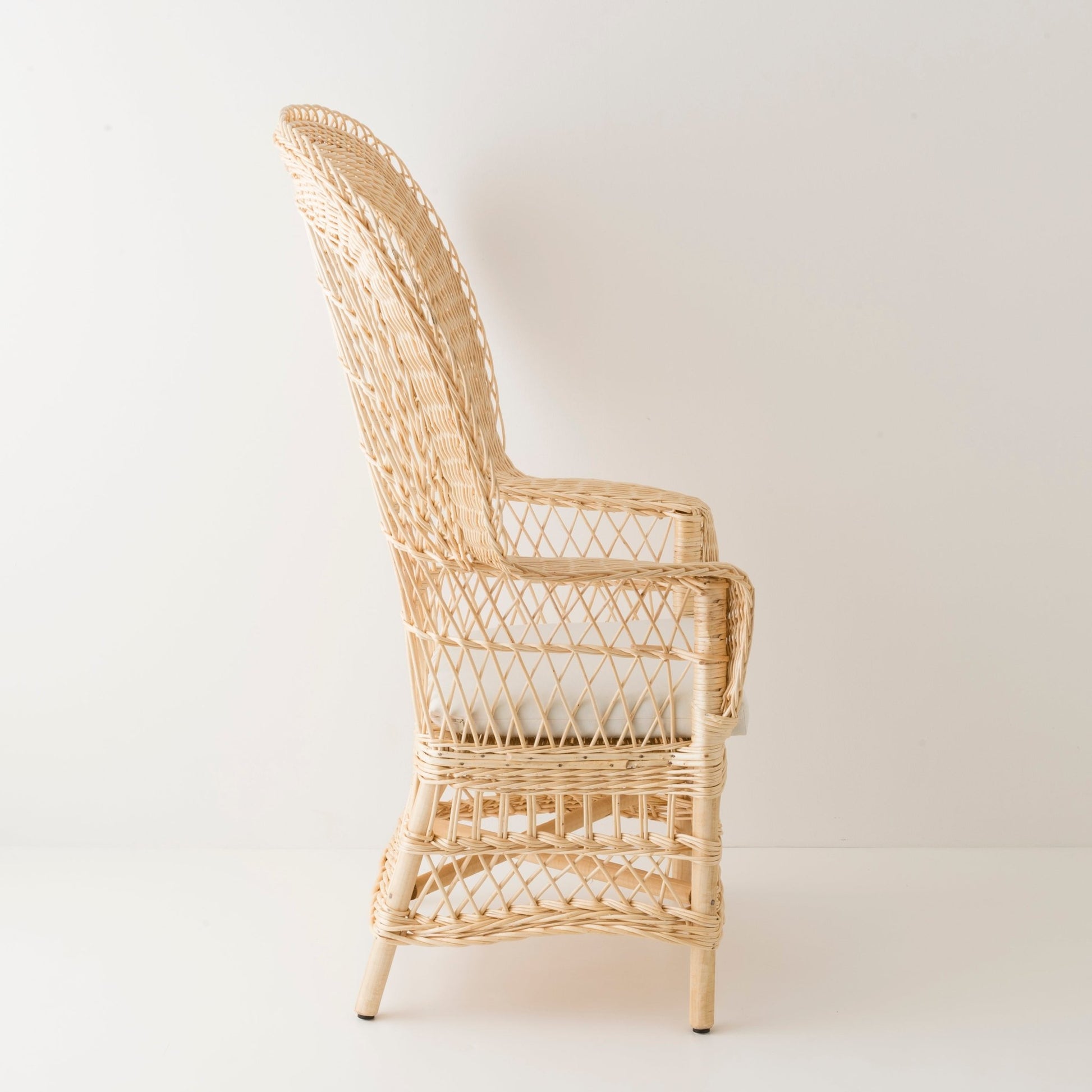 Fauteuil en osier EVENTAIL – KOK MAISON - La Maison MilanaiseEVENTAIL - 4naturelAvec coussin
