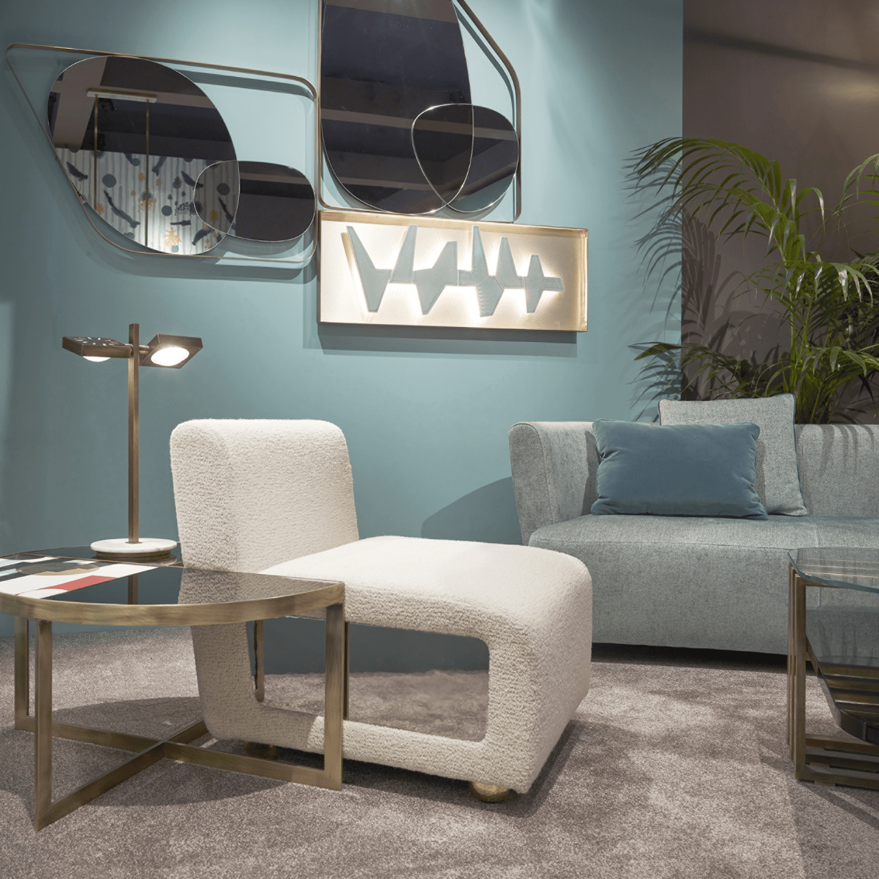 Fauteuil en tissu beige Baia - MARIONI - La Maison Milanaisei0252
