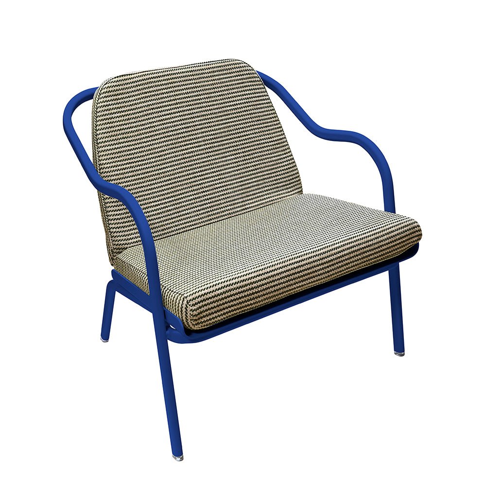 Fauteuil lounge design en aluminium et tissus vert - ALLURE D'AZUR - La Maison MilanaiseAbysseVeronese