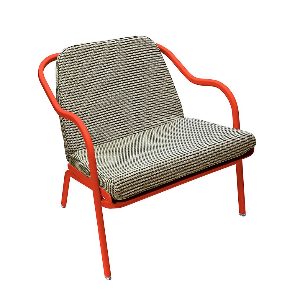 Fauteuil lounge design en aluminium et tissus vert - ALLURE D'AZUR - La Maison MilanaiseEtoile de merVeronese