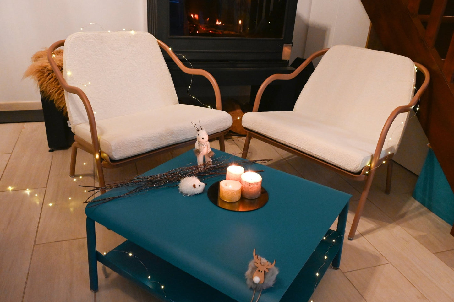 Fauteuil lounge design en aluminium et tissus vert - ALLURE D'AZUR - La Maison MilanaiseTerracottaVeronese