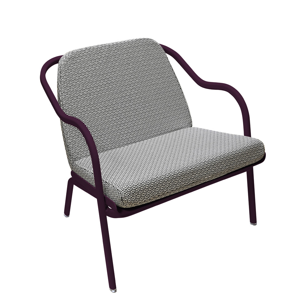 Fauteuil lounge design en aluminium et tissus vert - ALLURE D'AZUR - La Maison MilanaiseOlivierVeronese