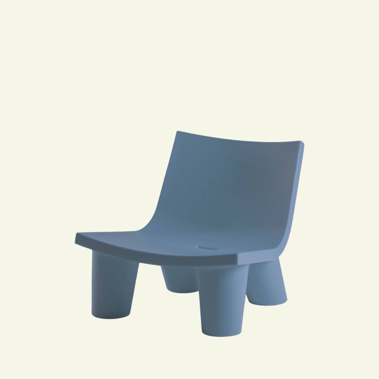 Fauteuil Low Lita – Design iconique par Paola Navone - SLIDE - La Maison MilanaiseLOWFAUTEUIL36BleuSans