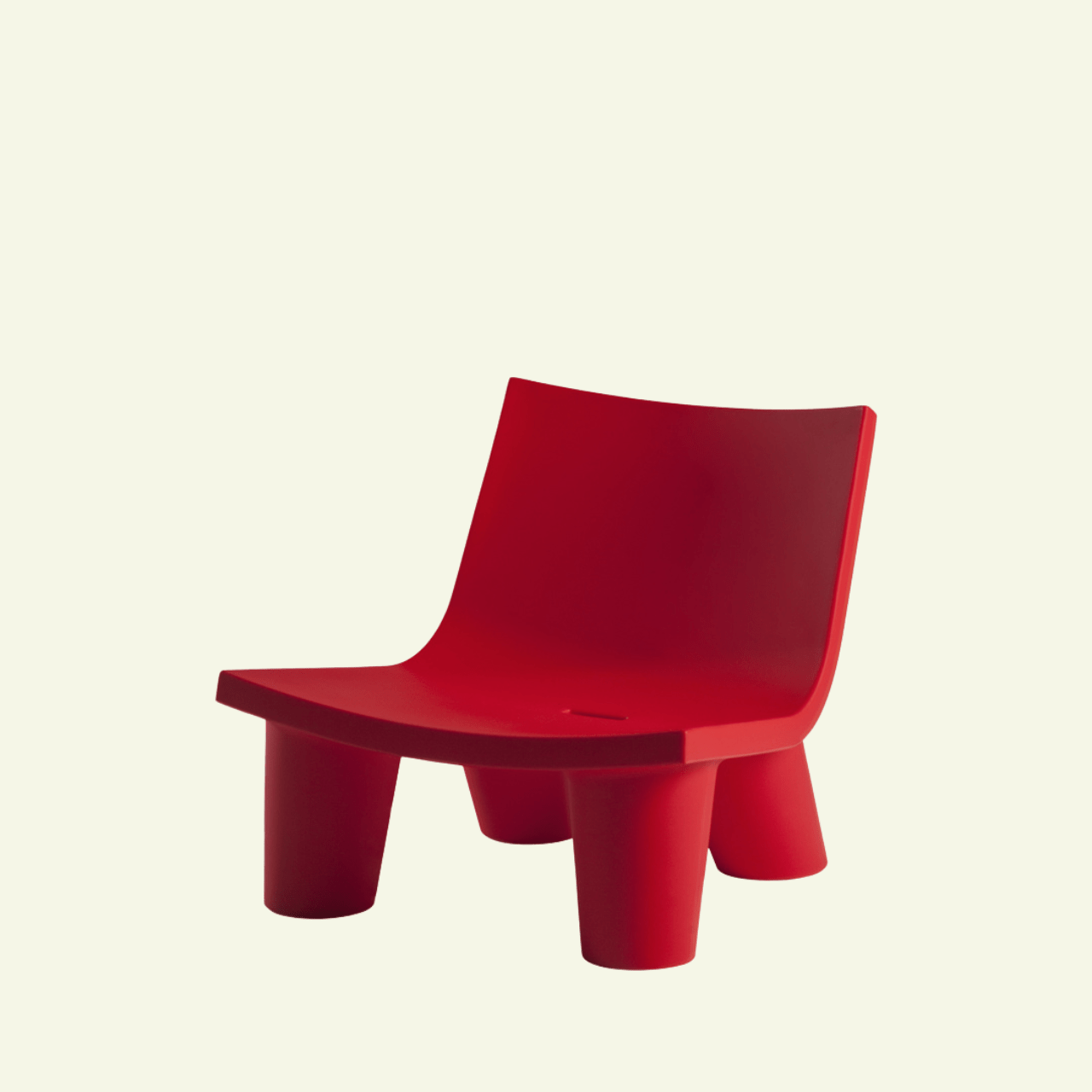Fauteuil Low Lita – Design iconique par Paola Navone - SLIDE - La Maison MilanaiseLOWFAUTEUIL33RougeSans