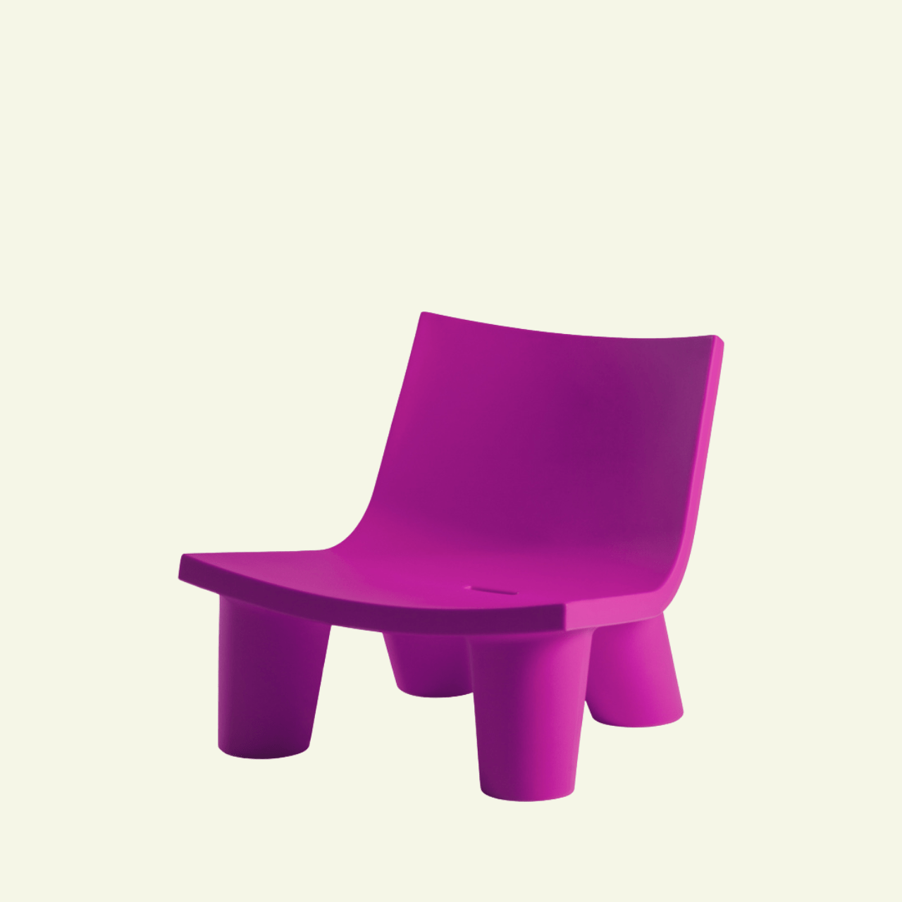 Fauteuil Low Lita – Design iconique par Paola Navone - SLIDE - La Maison MilanaiseLOWFAUTEUIL36FuchsiaSans