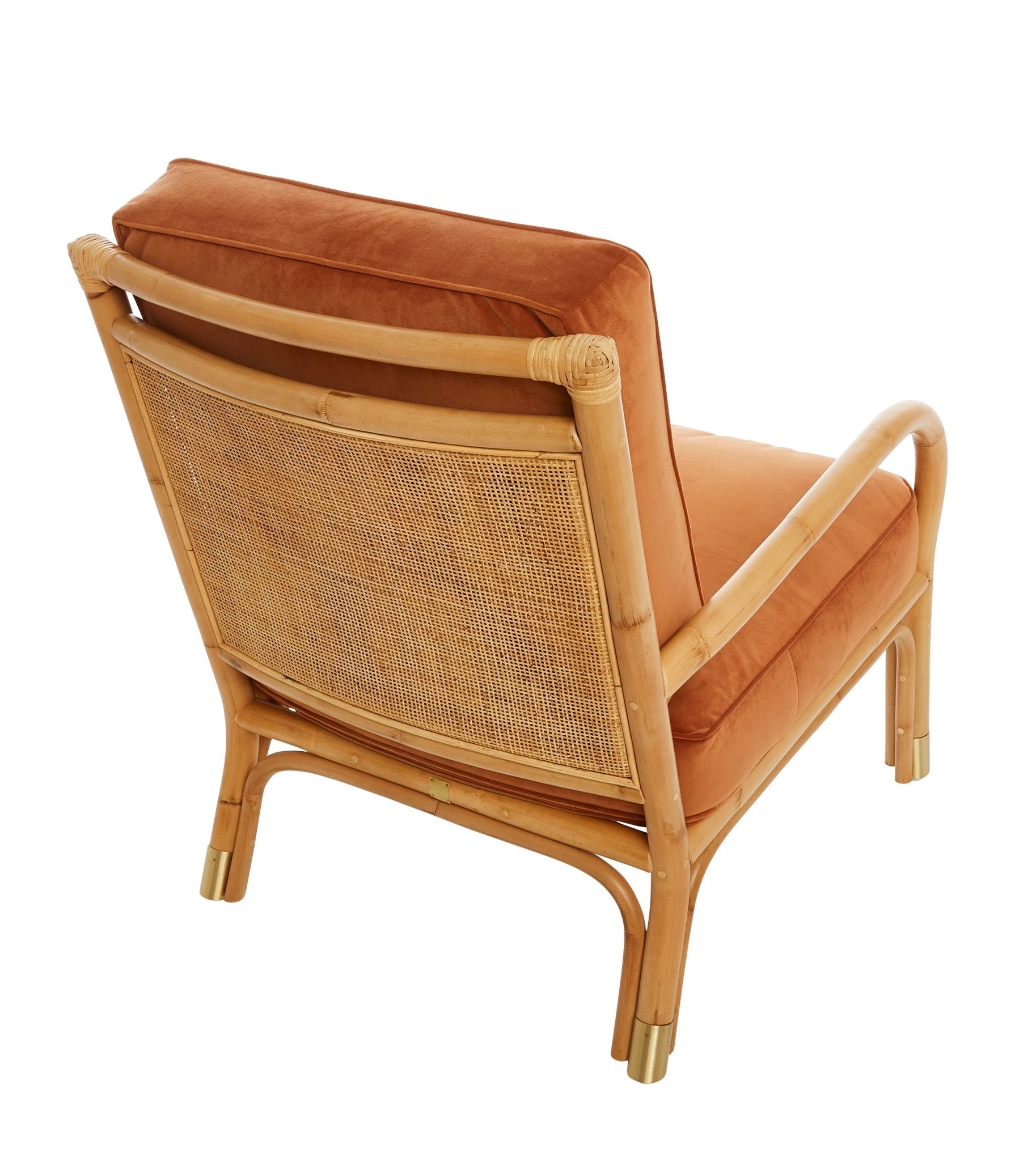 Fauteuil RIVIERA – L’élégance du rotin, le confort du velours - KOK MAISON - La Maison Milanaise460 - 1RIVIERA - 5Ocre