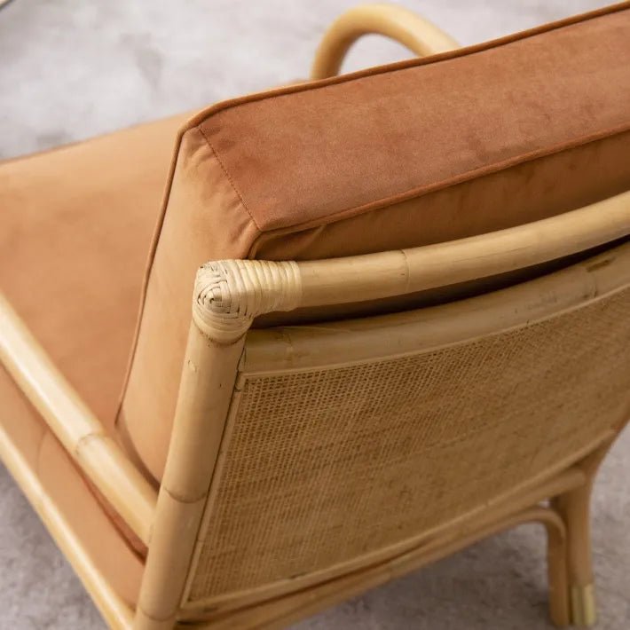 Fauteuil RIVIERA – L’élégance du rotin, le confort du velours - KOK MAISON - La Maison Milanaise460 - 1RIVIERA - 1Vert Impérial