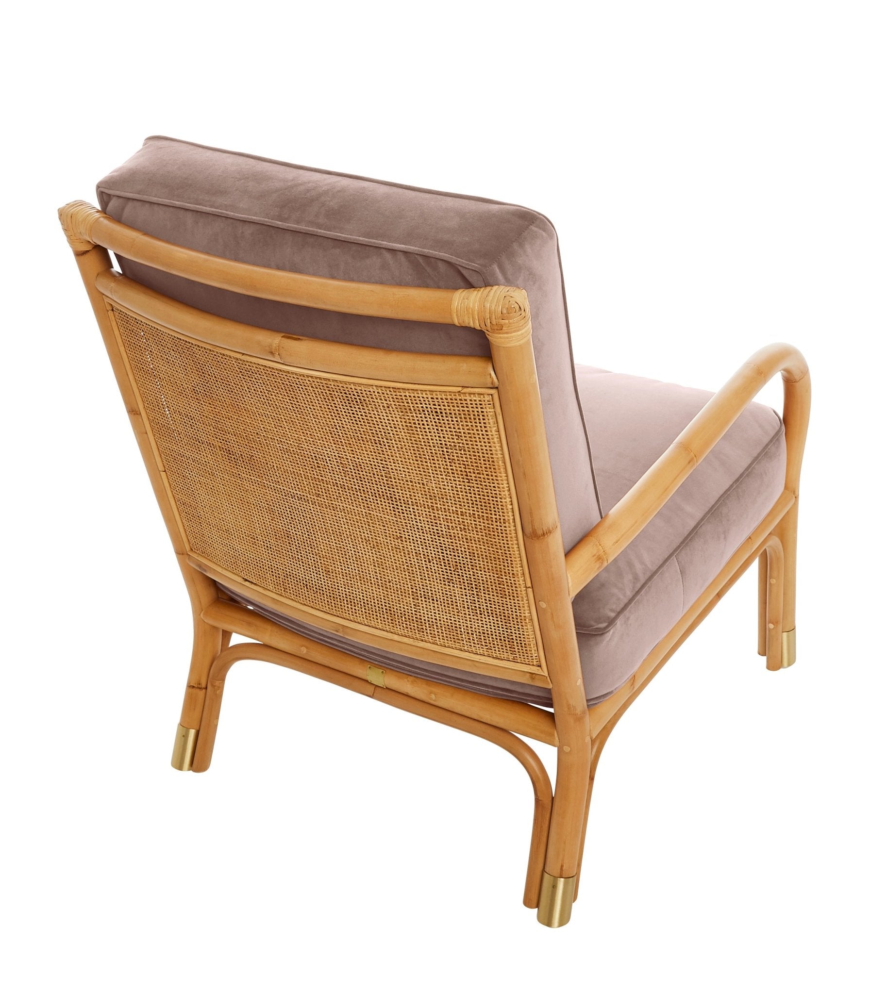 Fauteuil RIVIERA – L’élégance du rotin, le confort du velours - KOK MAISON - La Maison Milanaise460 - 1RIVIERA - 5Ocre