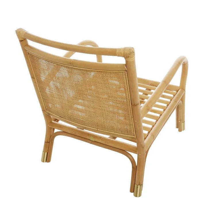 Fauteuil RIVIERA – L’élégance du rotin, le confort du velours - KOK MAISON - La Maison Milanaise460 - 1RIVIERA - 5Ocre