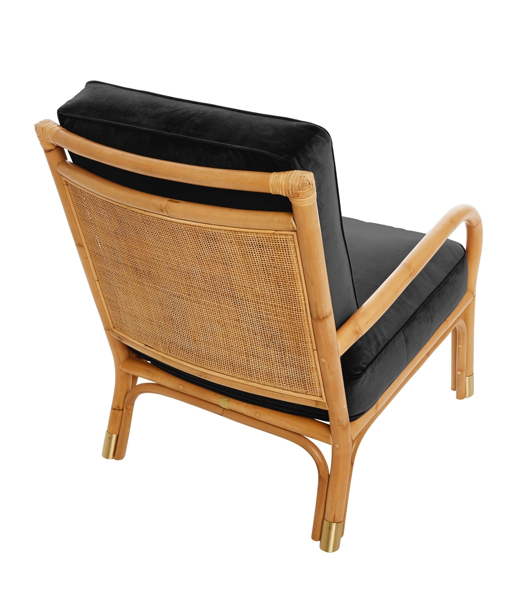 Fauteuil RIVIERA – L’élégance du rotin, le confort du velours - KOK MAISON - La Maison Milanaise460 - 1RIVIERA - 5Ocre
